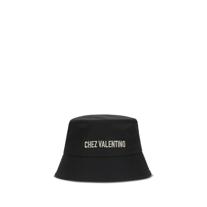 Valentino Garavani VA8Y2HGA11UND9RABB 30% Cotton bucket hat in black