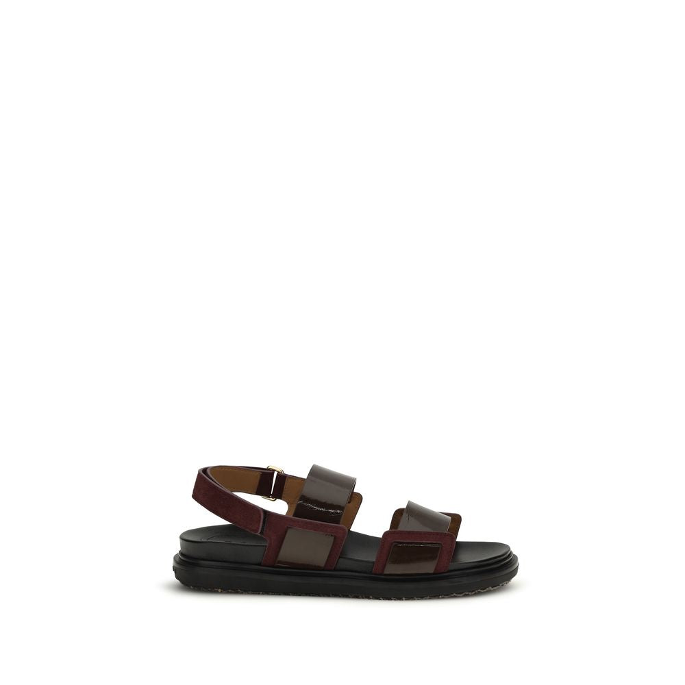 Marni Upper: 100% Calf Leather Bos Taurus; Sole: 100% Rubber sandals in black