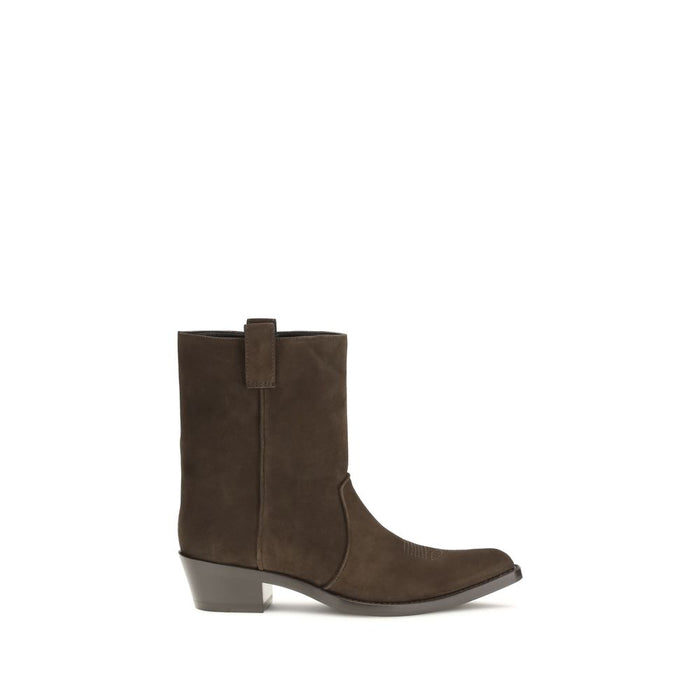 Khaite 100% Calf Leather Bos Taurus ankle boot in brown
