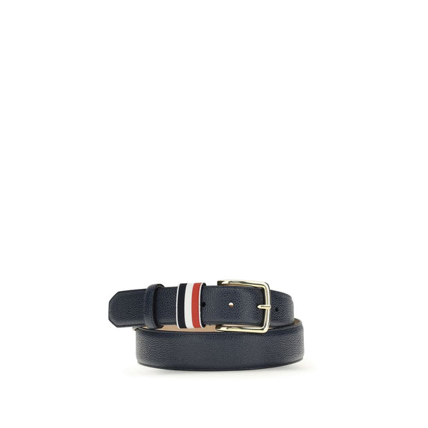 Thom Browne 100% Calf Leather Bos Taurus belt in blue
