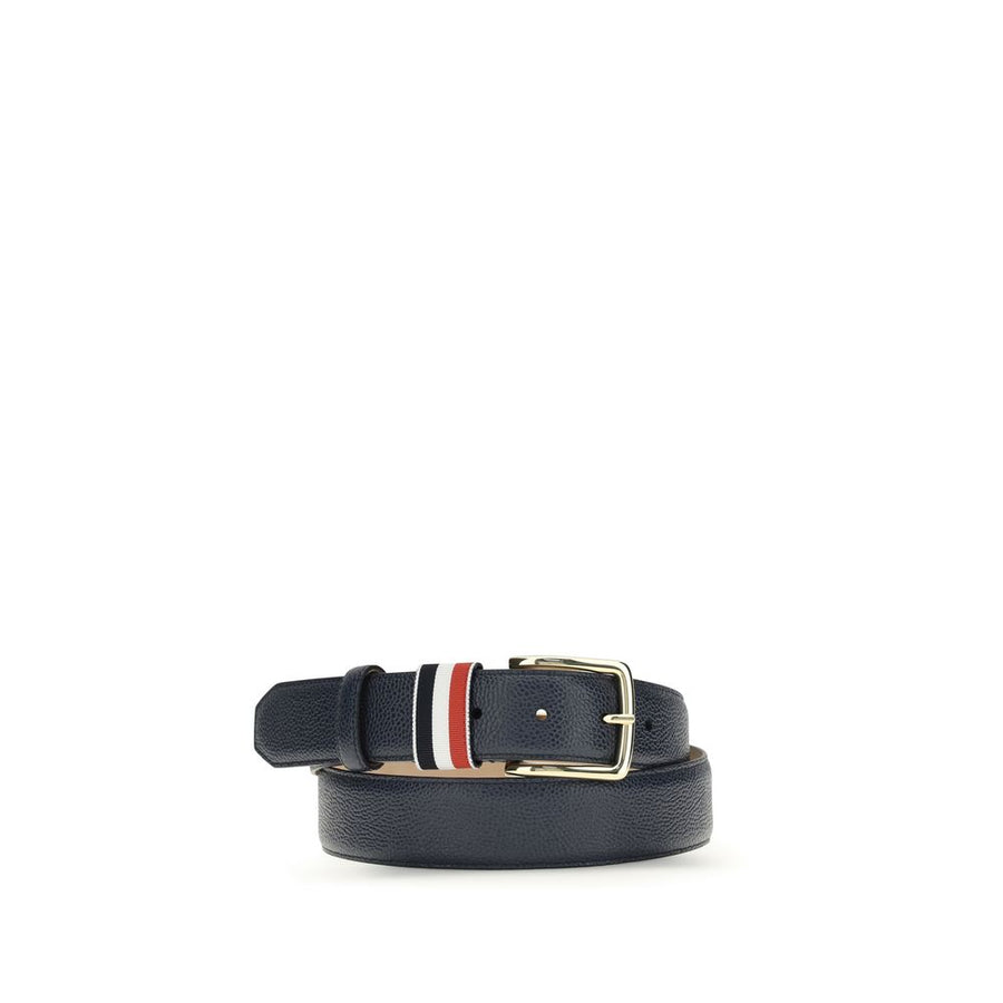Thom Browne 100% Calf Leather Bos Taurus belt in blue