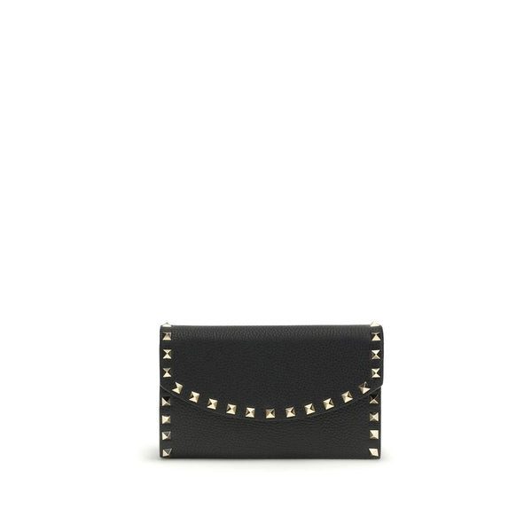 Valentino Garavani 100% Calf Leather Bos Taurus wallet in black
