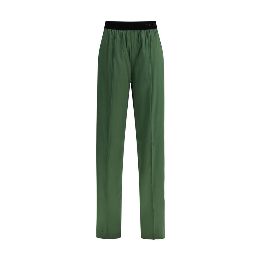 Tom Ford 94% Silk trousers in green