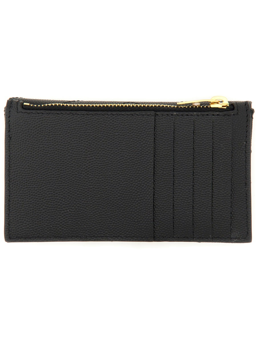 Card Holder Cassandre Black Calfskin Clutch Bags