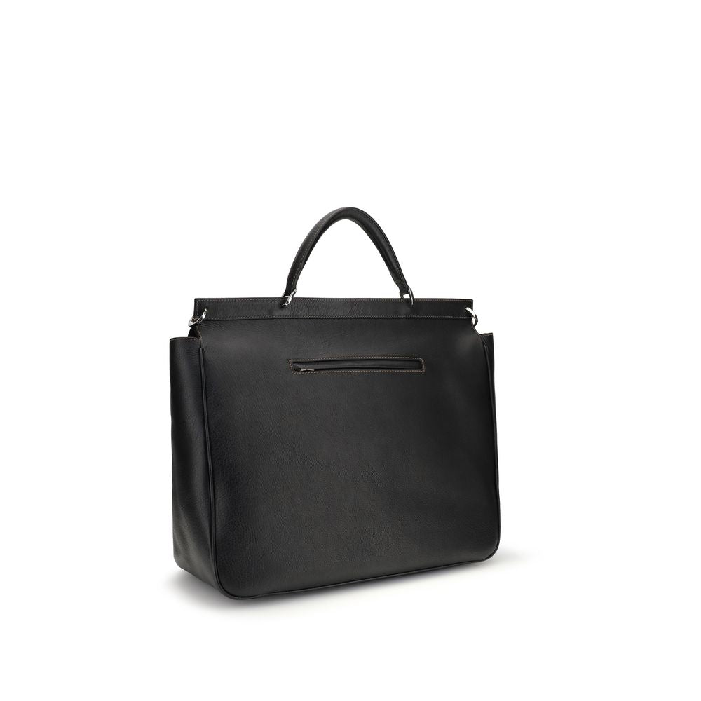 Black Calf Leather Bos Taurus Luggage And Travel Bag