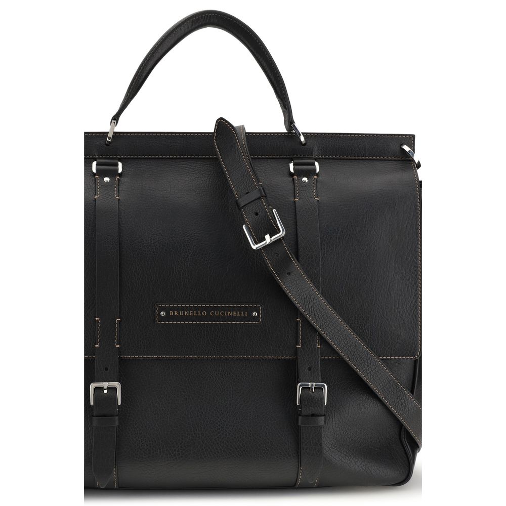 Black Calf Leather Bos Taurus Luggage And Travel Bag