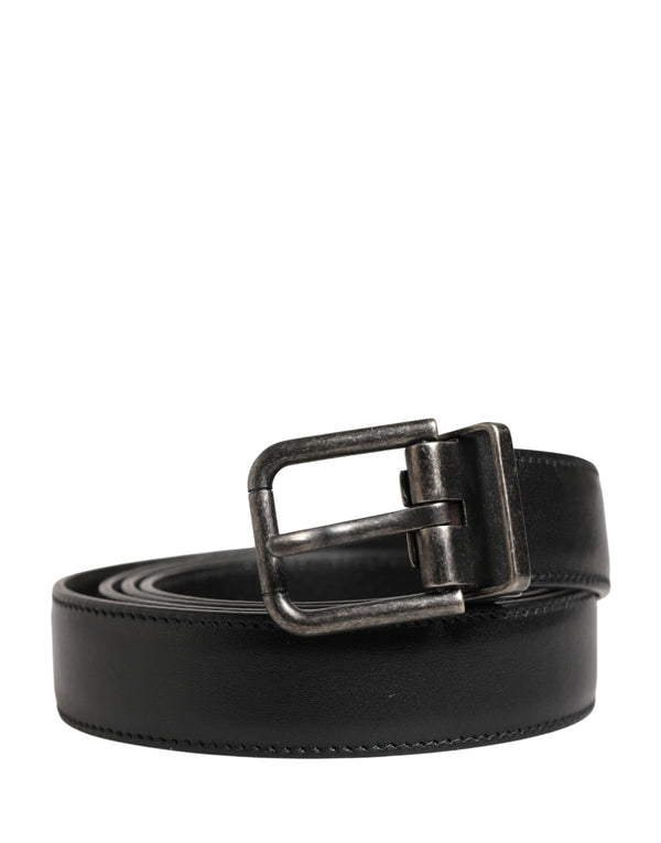 Dolce & Gabbana 100% Calf Leather belt in black