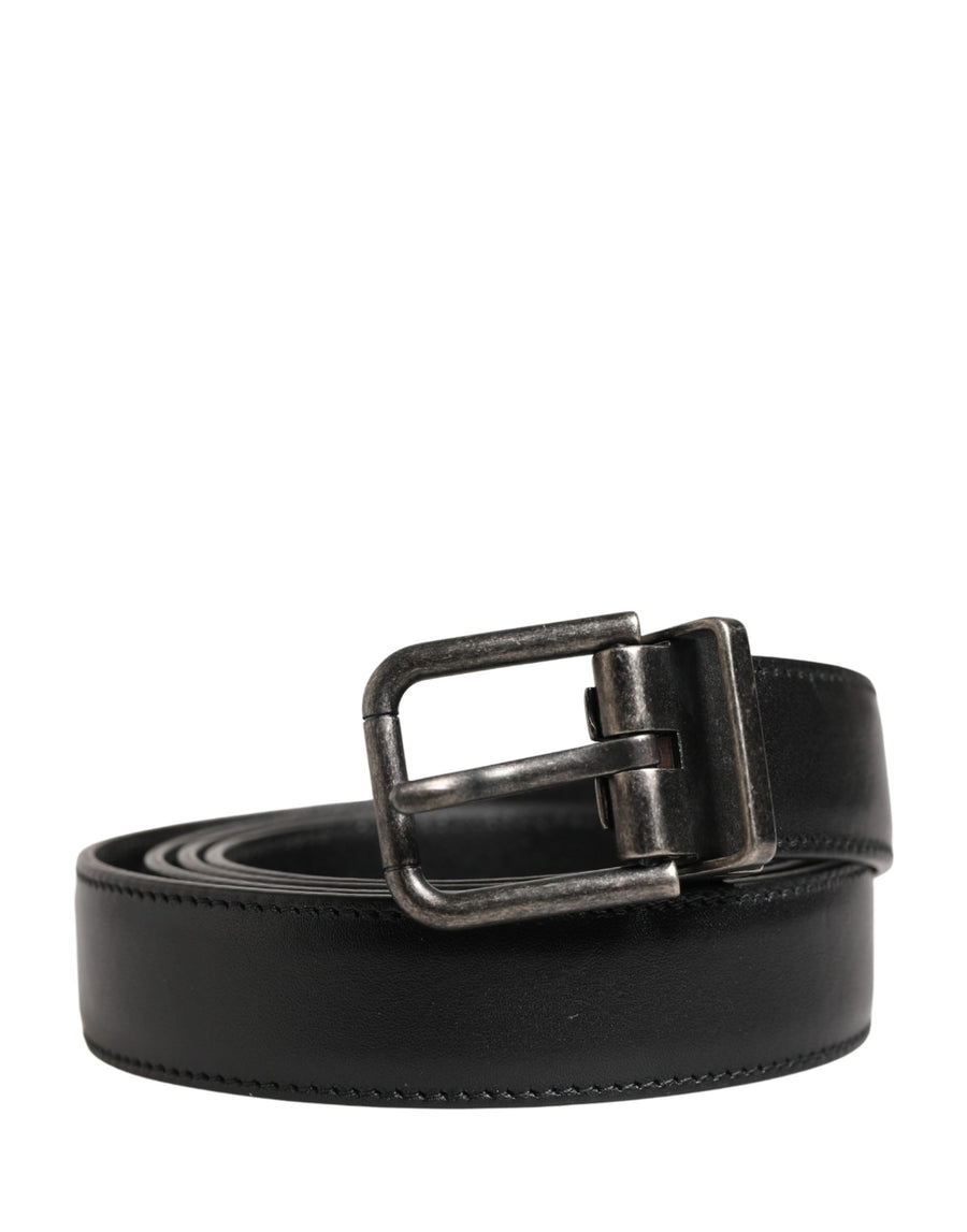 Dolce & Gabbana 100% Calf Leather belt in black