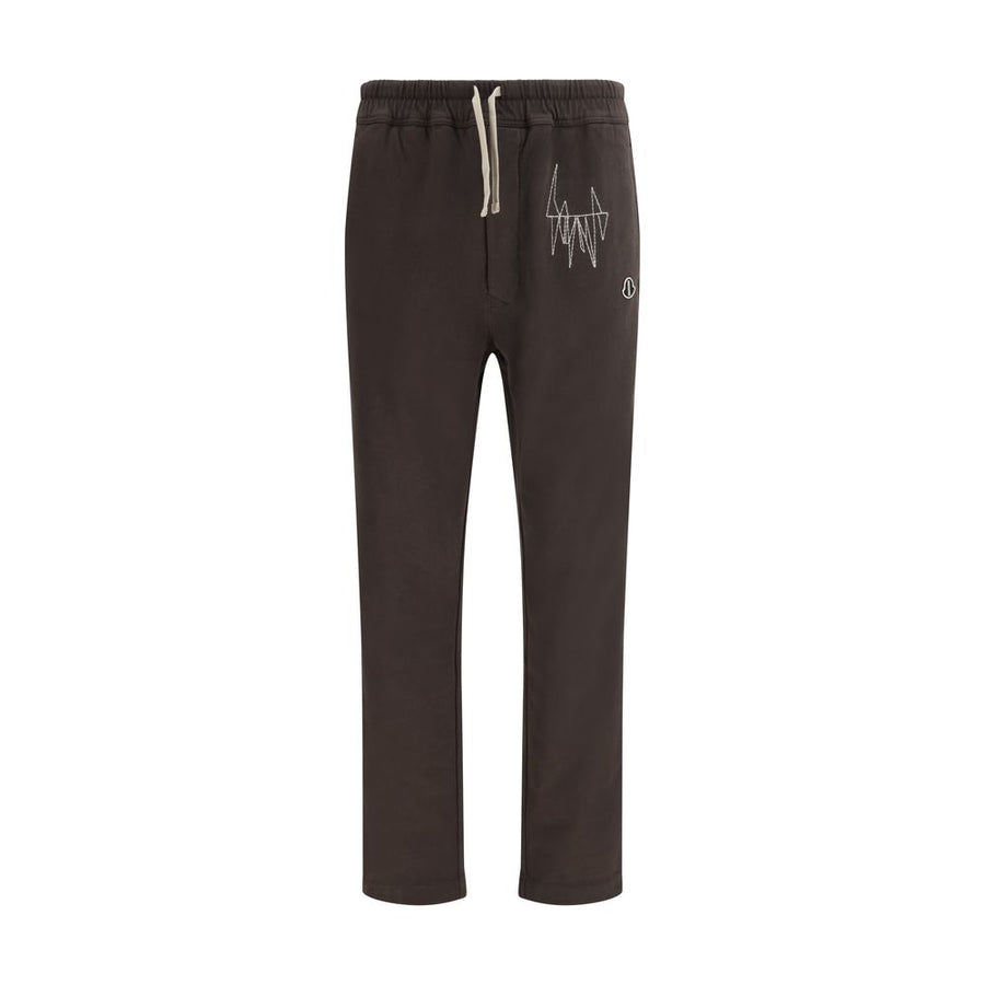 Moncler X Rick Owens 100% Cotton joggers in brown