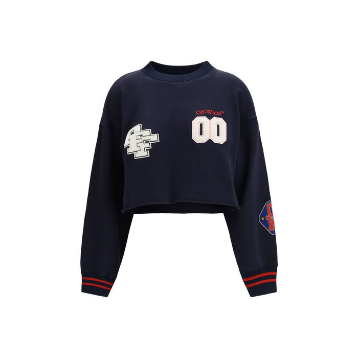 Off-White 100% Cotton sweatshirt in navy