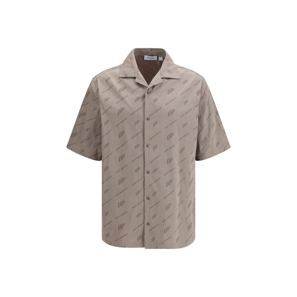 Off-White 100% Viscose shirt in beige