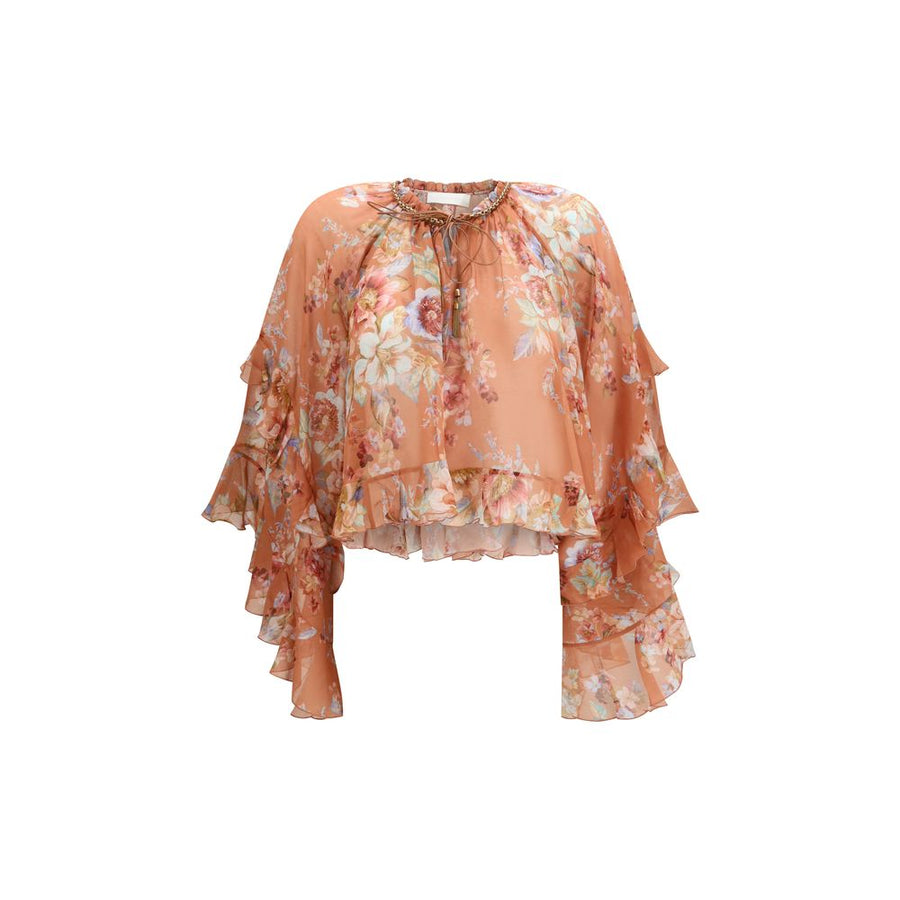 Zimmermann 77% Cotton 23% Silk blouse in multicolor