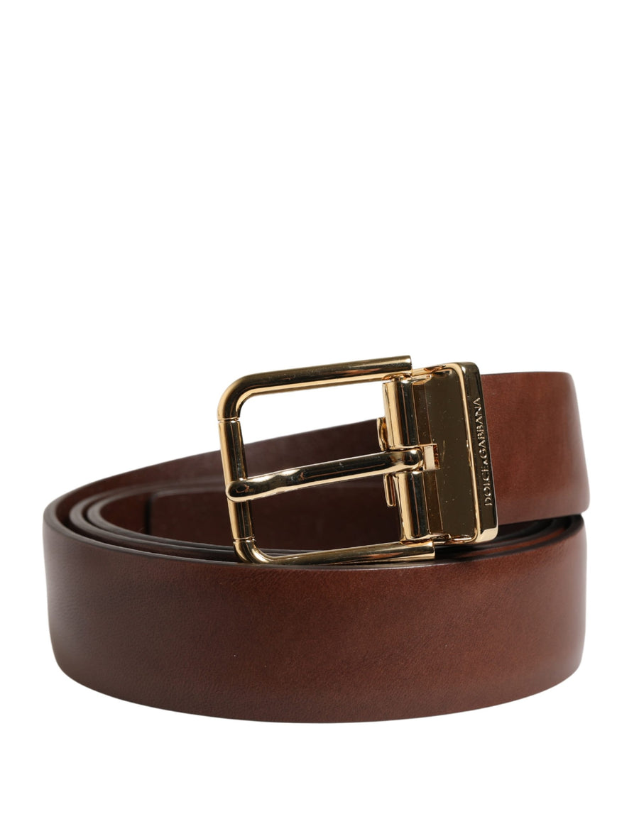 Dolce & Gabbana 100% Calf Leather belt in brown