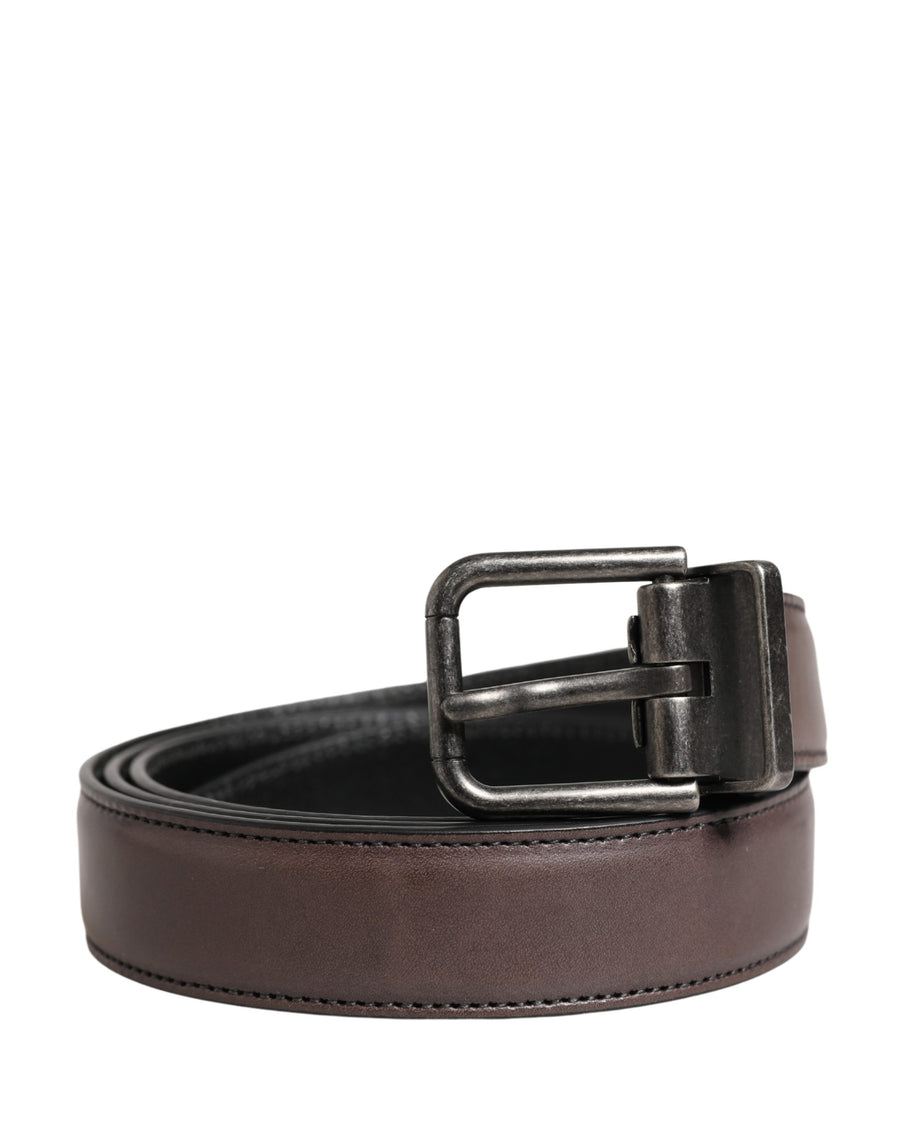 Dolce & Gabbana 100% Calf Leather belt in brown