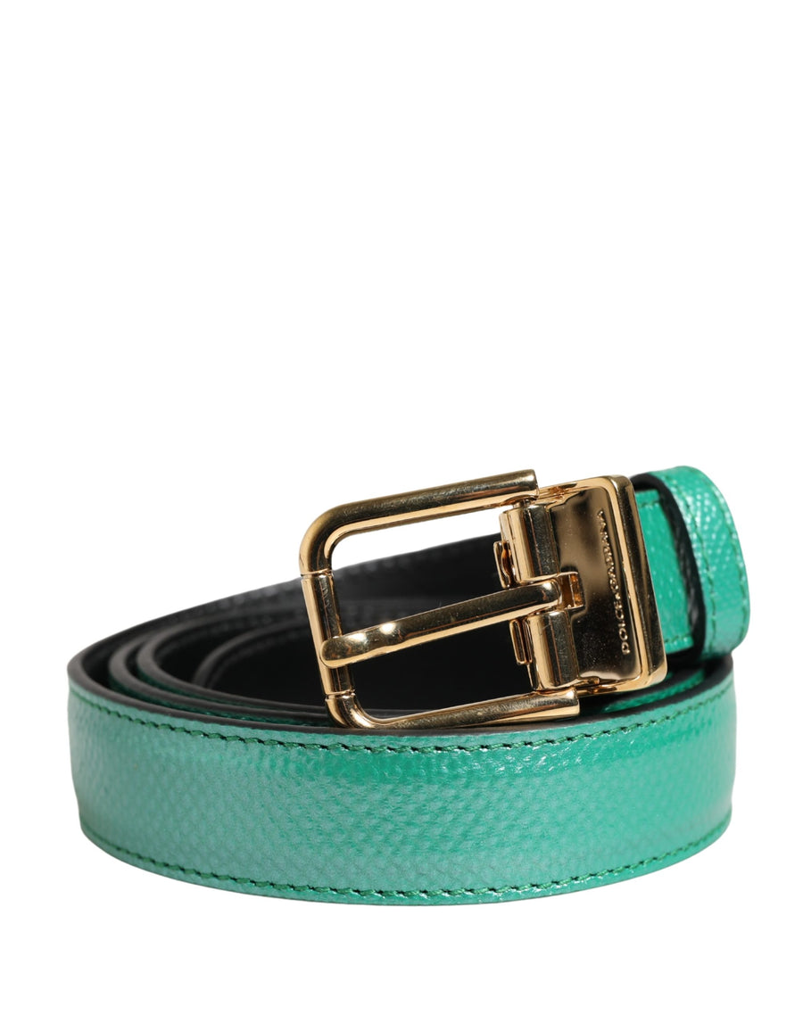Dolce & Gabbana 100% Calf Leather belt in green