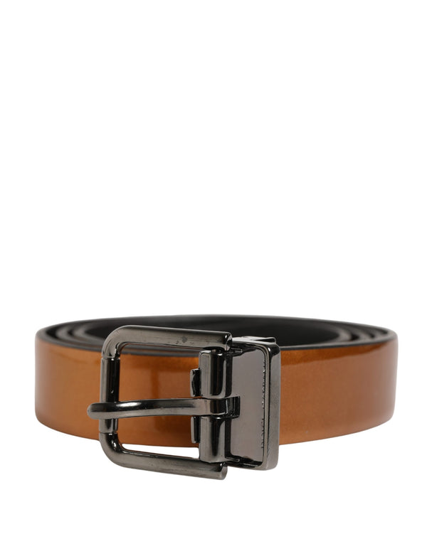Dolce & Gabbana 100% Calf Leather belt in brown
