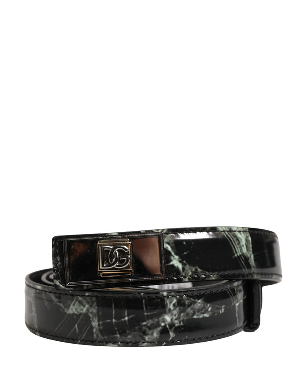 Dolce & Gabbana 100% Calf Leather belt in black