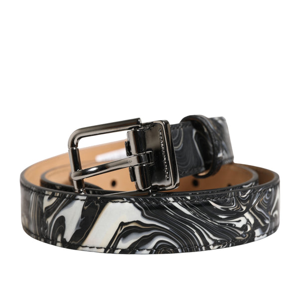 Dolce & Gabbana 100% Calf Leather belt in black