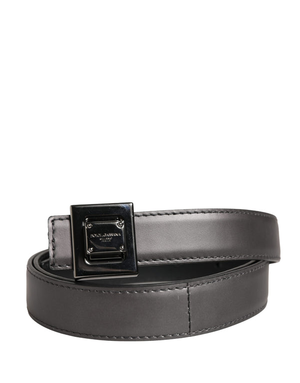Dolce & Gabbana 100% Lamb Leather belt in silver