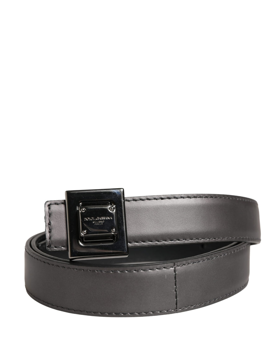 Dolce & Gabbana 100% Lamb Leather belt in silver