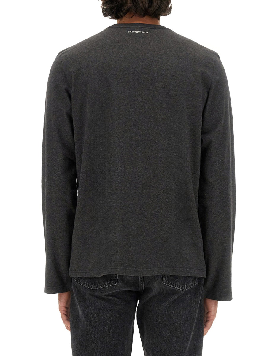 T-Shirt With Logo Black Cotton T-shirts