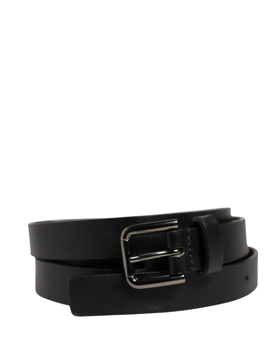 Dolce & Gabbana 100% Calf Leather belt in black