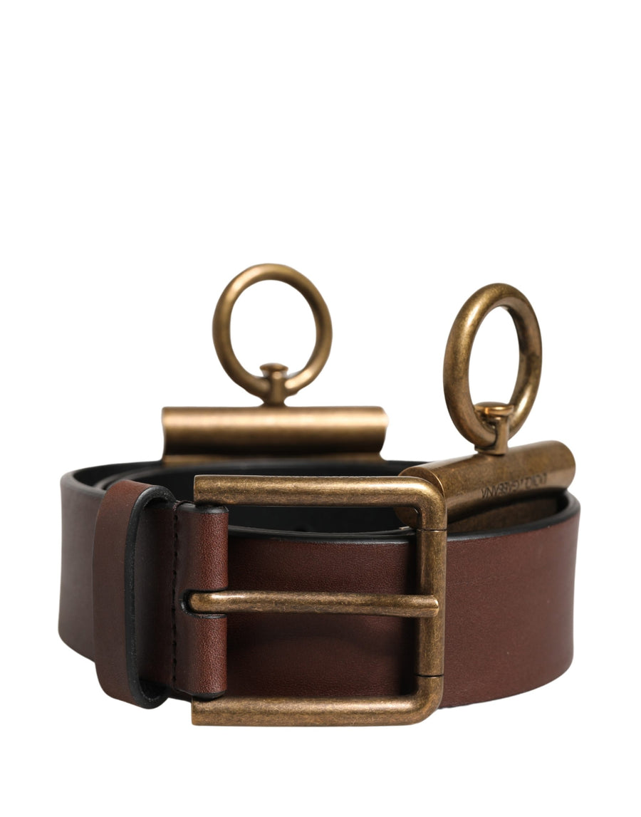 Dolce & Gabbana 100% Calf Leather belt in brown