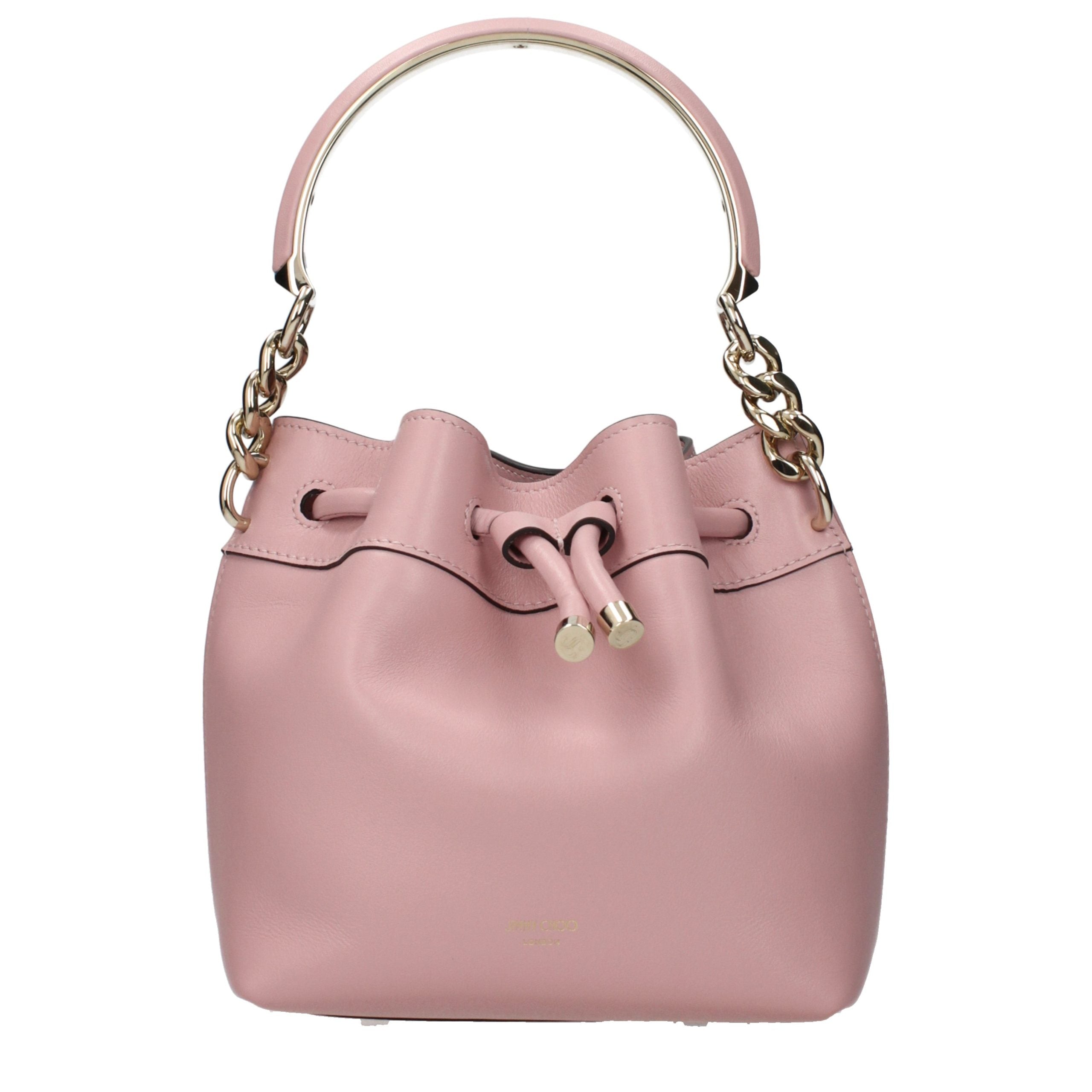 Pink Leather Handbag Bag