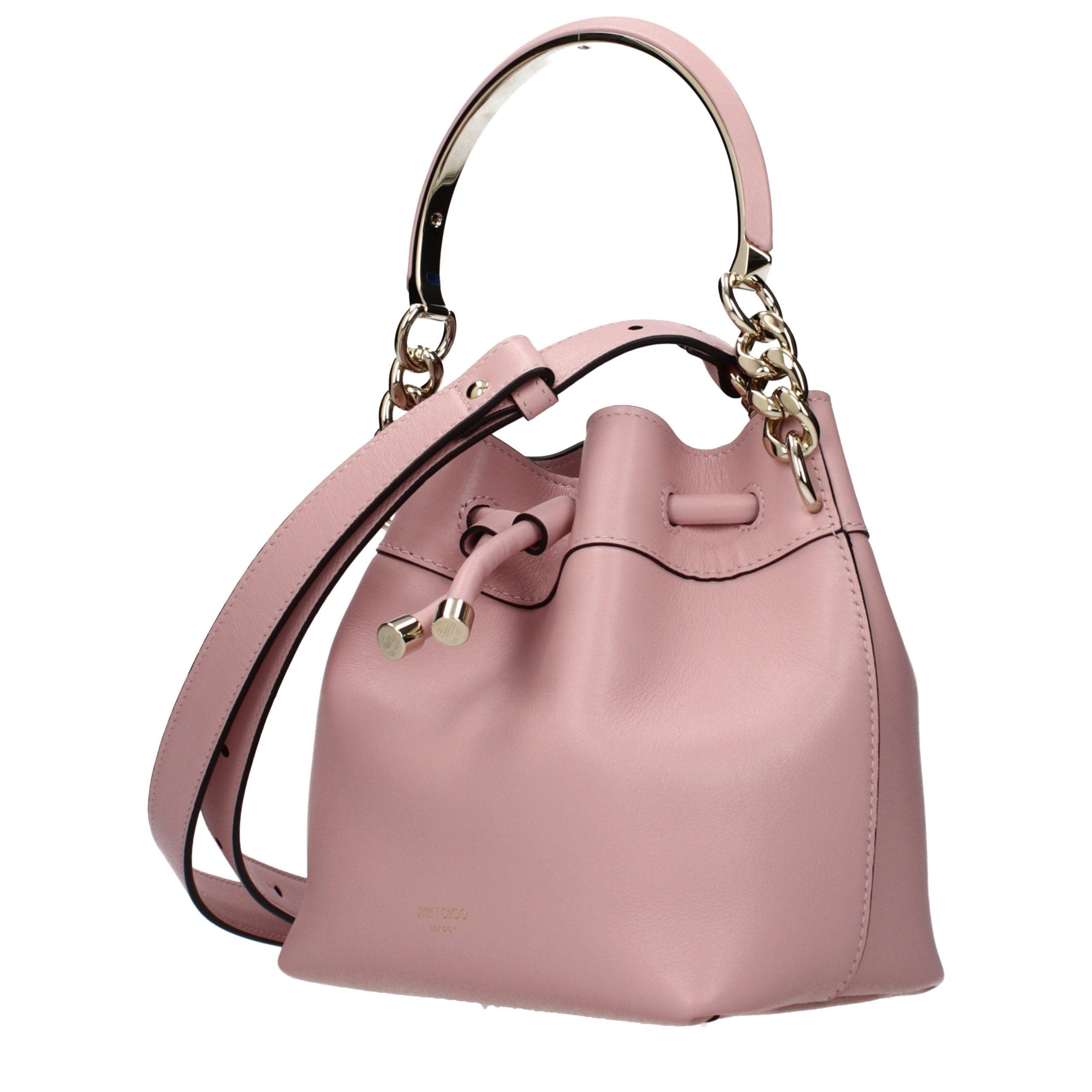 Pink Leather Handbag Bag