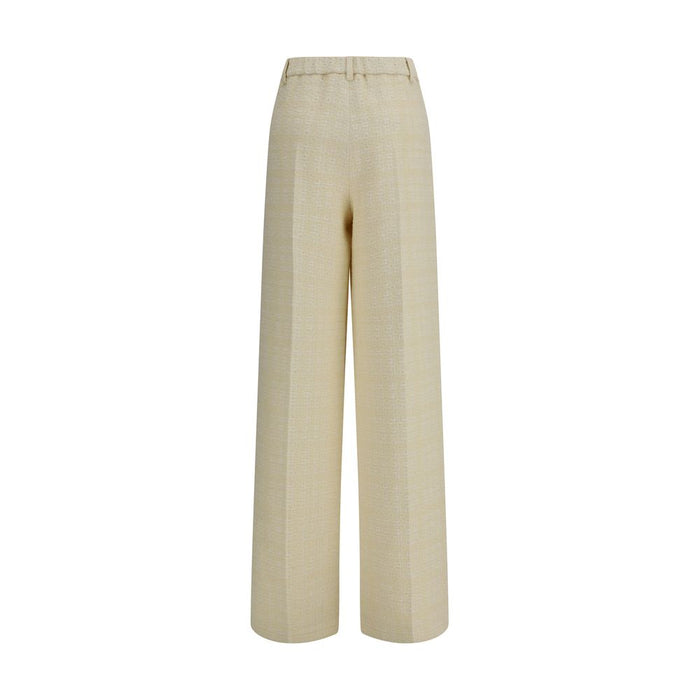 Gucci 53% Cotton trousers in beige — view 2