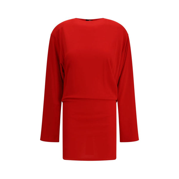 Jacquemus 83% Viscose dress in red