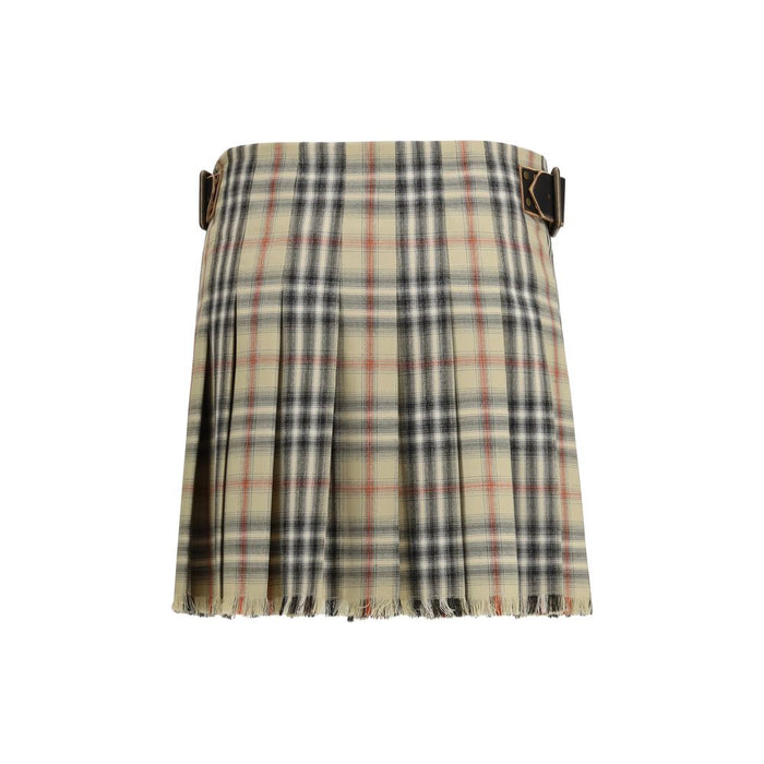 Burberry 100% Wool Ovis Aries mini skirt in multicolor — view 2