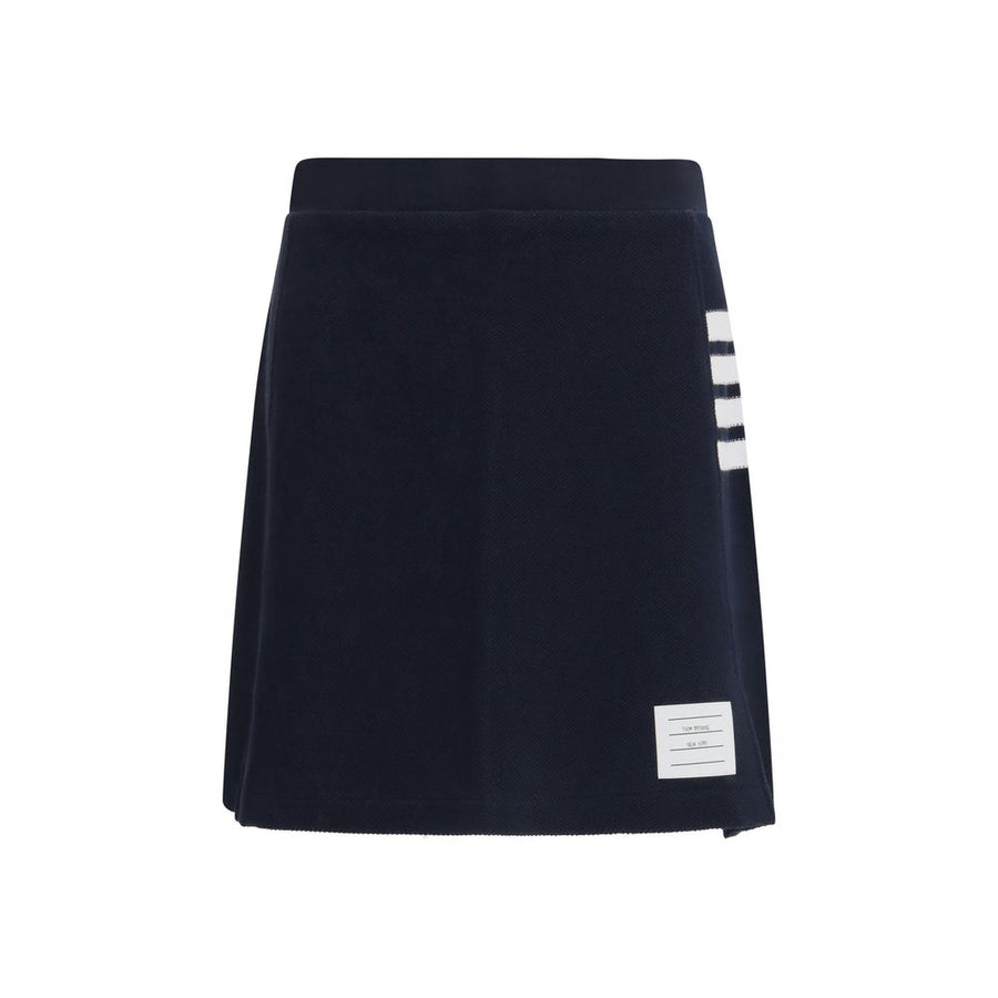 Thom Browne 100% Cotton skirt in navy