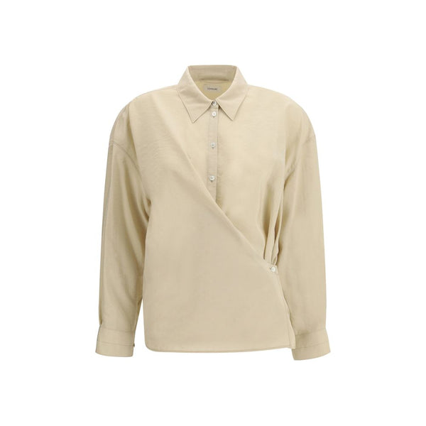 Lemaire 76% Silk 24% Polyamide blouse in beige