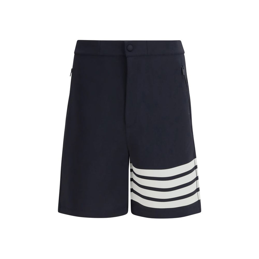 Thom Browne 73% Viscose bermuda shorts in blue