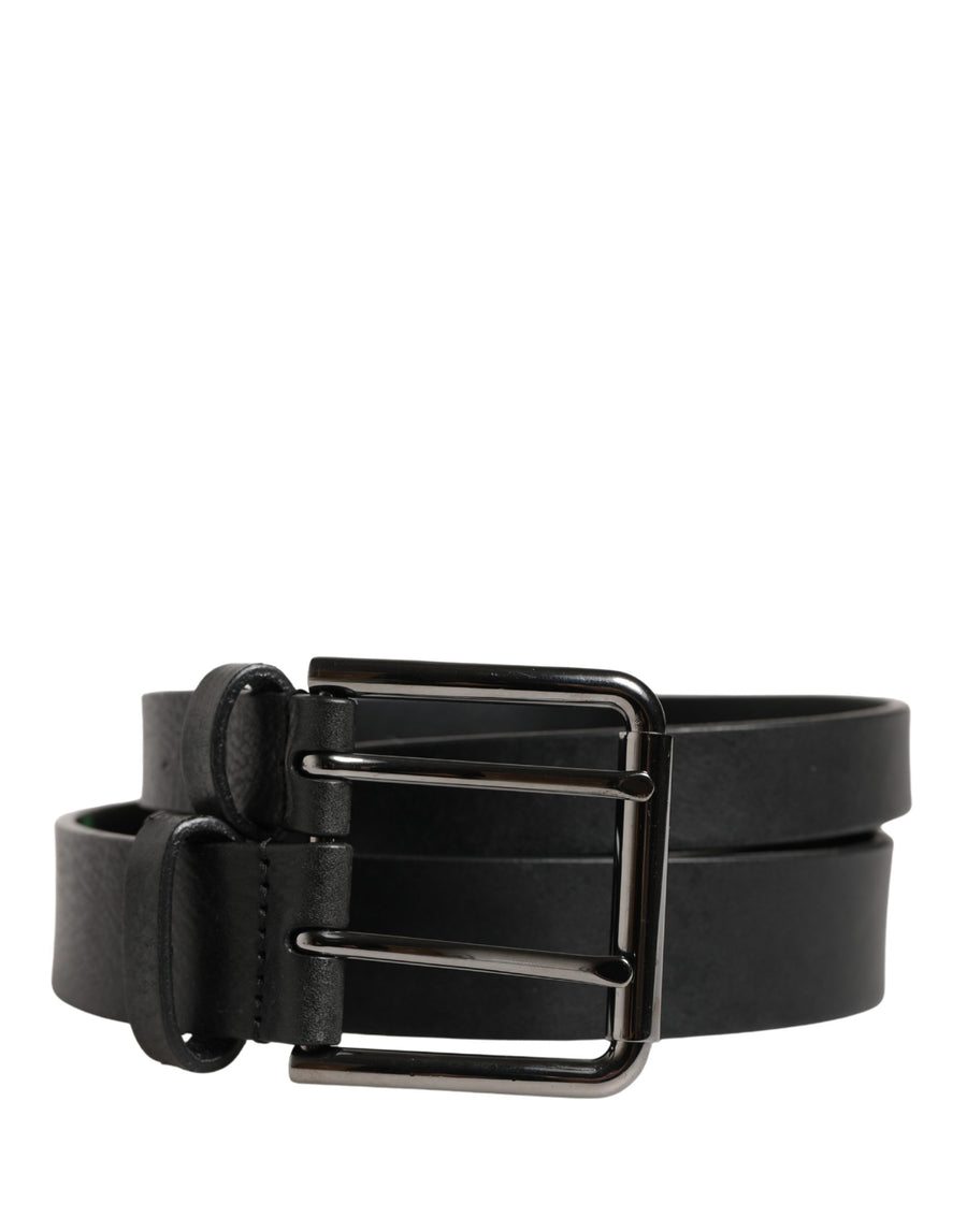 Dolce & Gabbana 100% Calf Leather belt in black