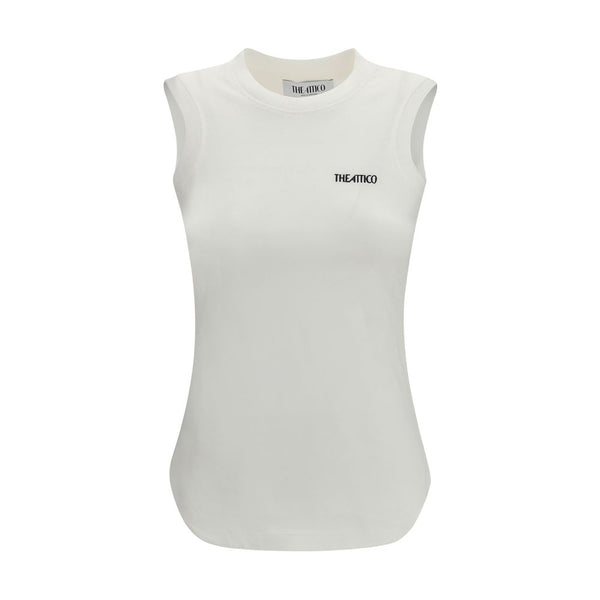 The Attico 100% Cotton tank top in white