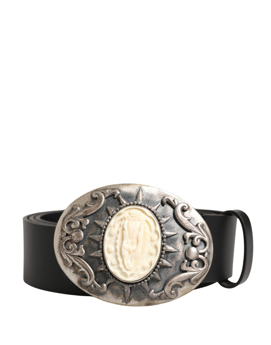 Dolce & Gabbana 100% Calf Leather belt in black