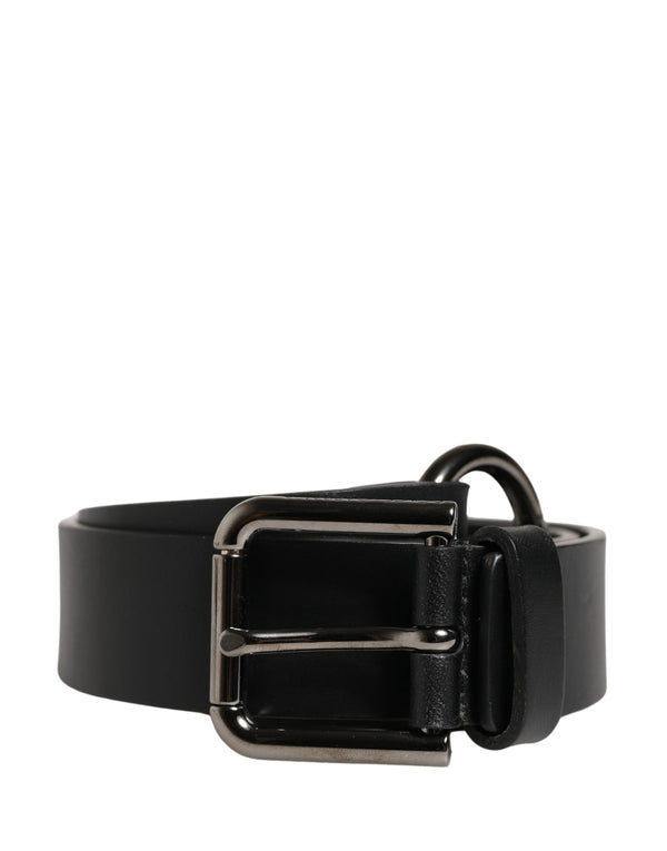 Dolce & Gabbana 100% Calf Leather belt in black