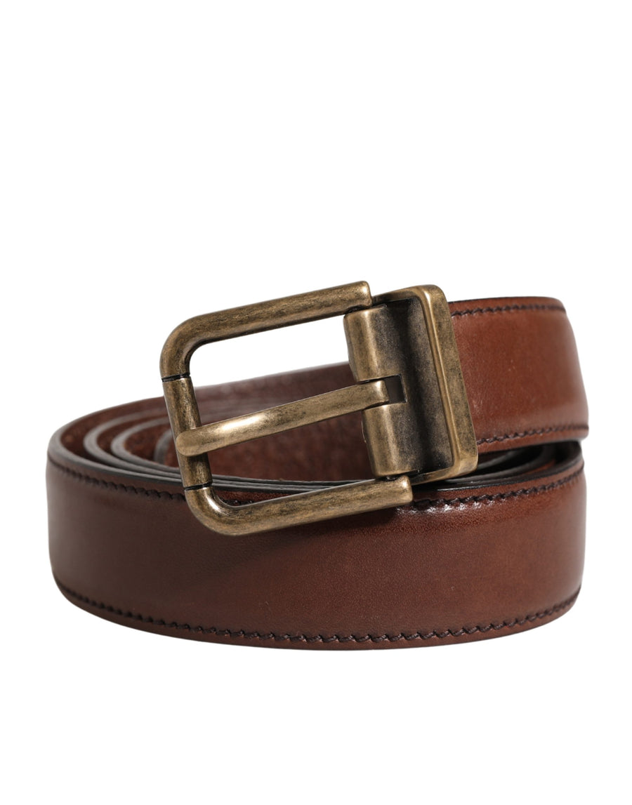 Dolce & Gabbana 100% Calf Leather belt in brown