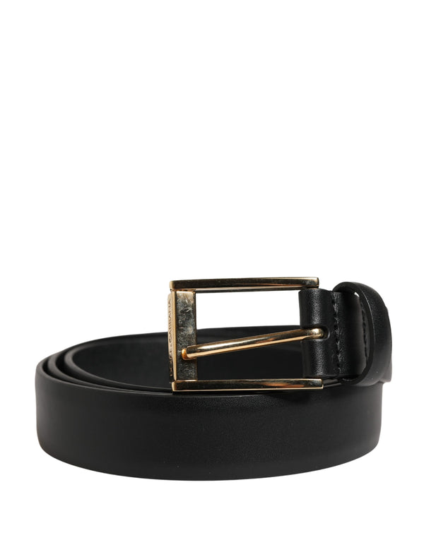 Dolce & Gabbana 100% Calf Leather belt in black