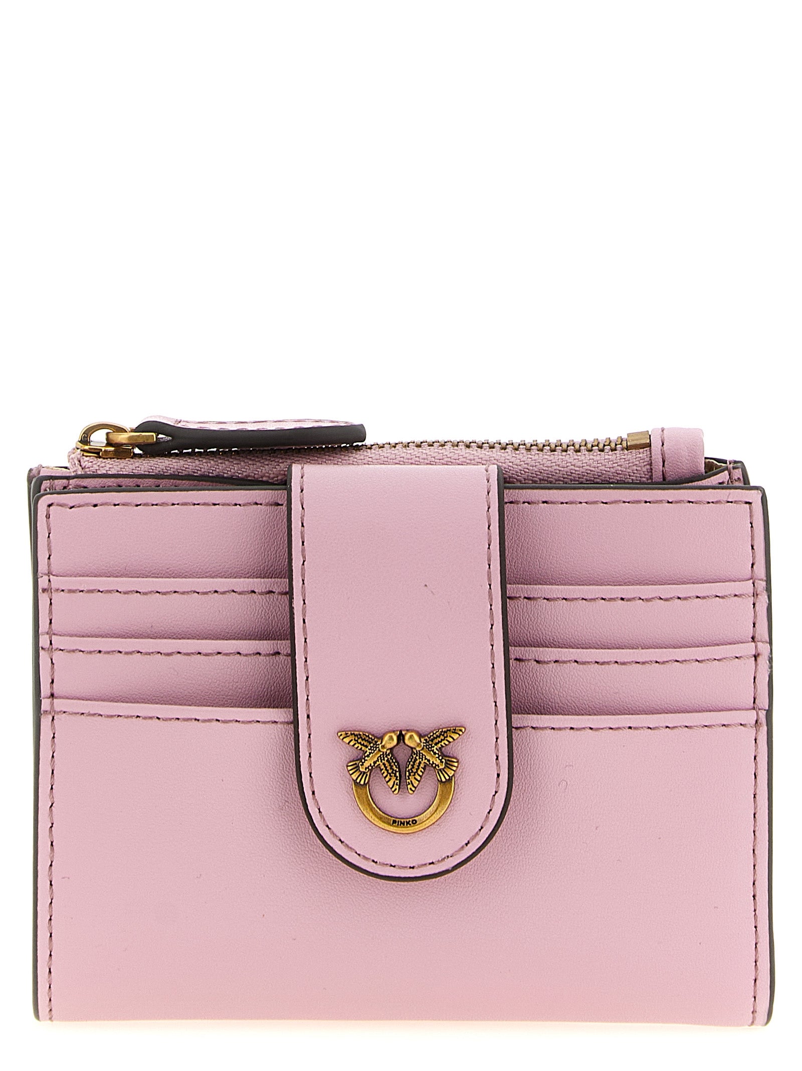 Multi Purpose wallet Pink Cow Leather (bos Taurus) Wallets, Card Holders