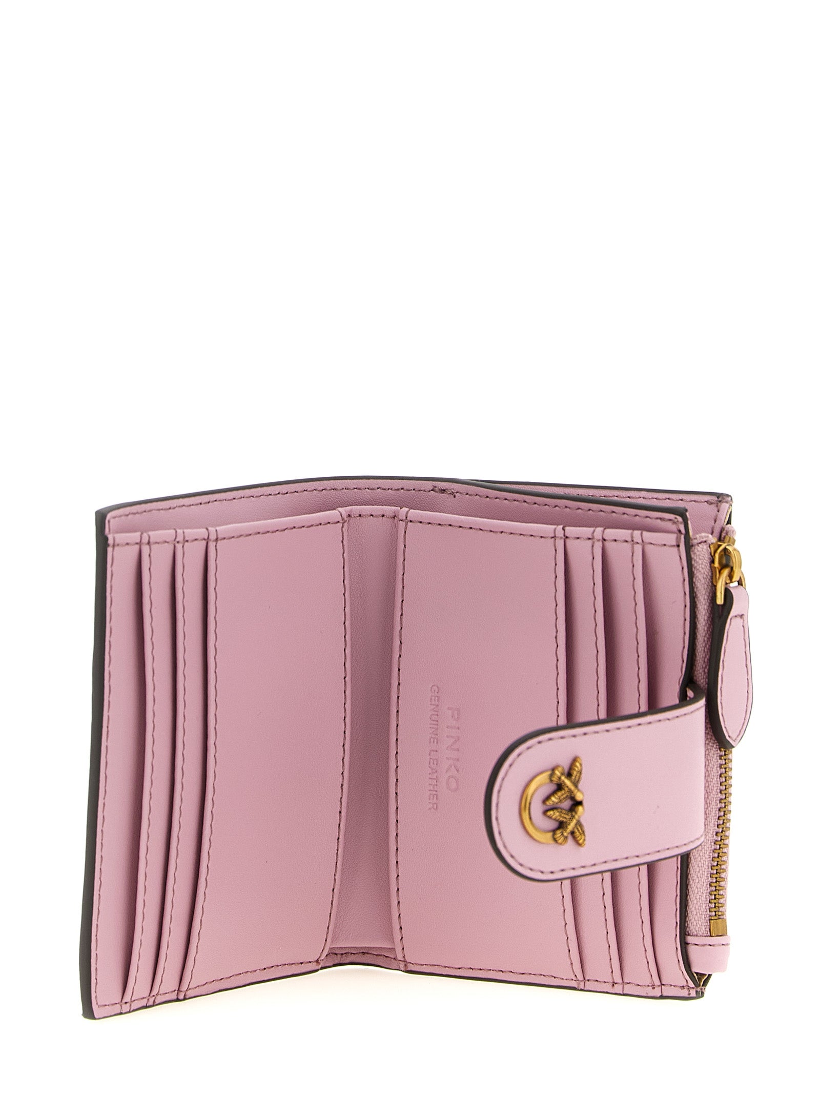 Multi Purpose wallet Pink Cow Leather (bos Taurus) Wallets, Card Holders
