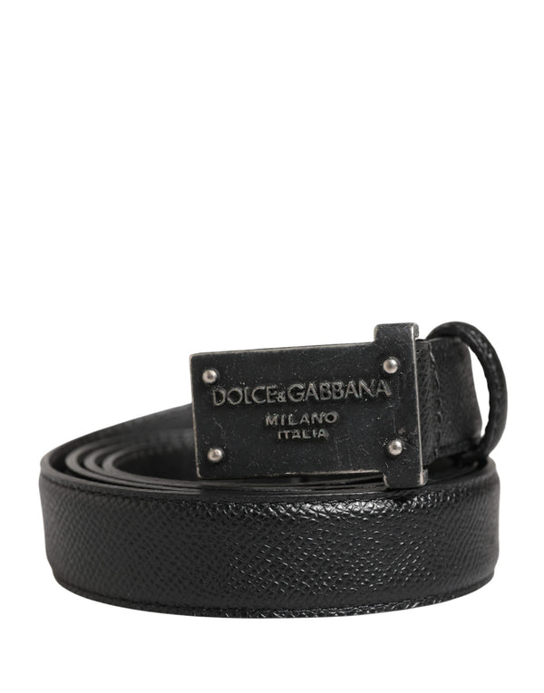 Dolce & Gabbana 10% Caiman belt in black