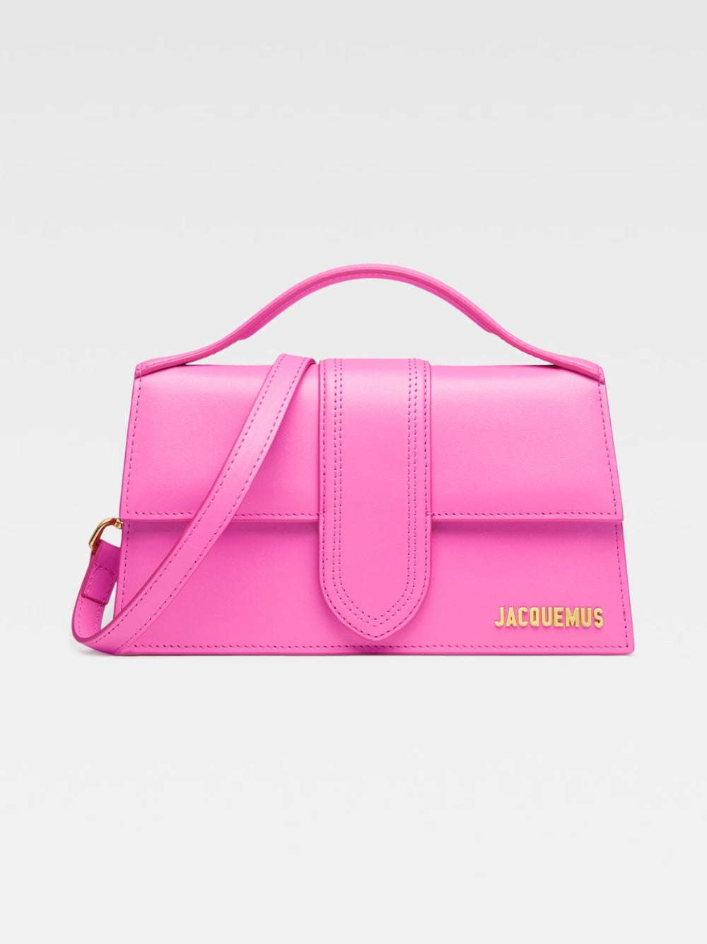 Neon Pink Leather Le Grand Bambino Handbag Bag