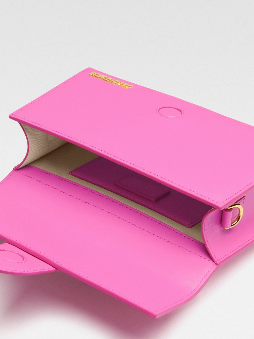 Neon Pink Leather Le Grand Bambino Handbag Bag
