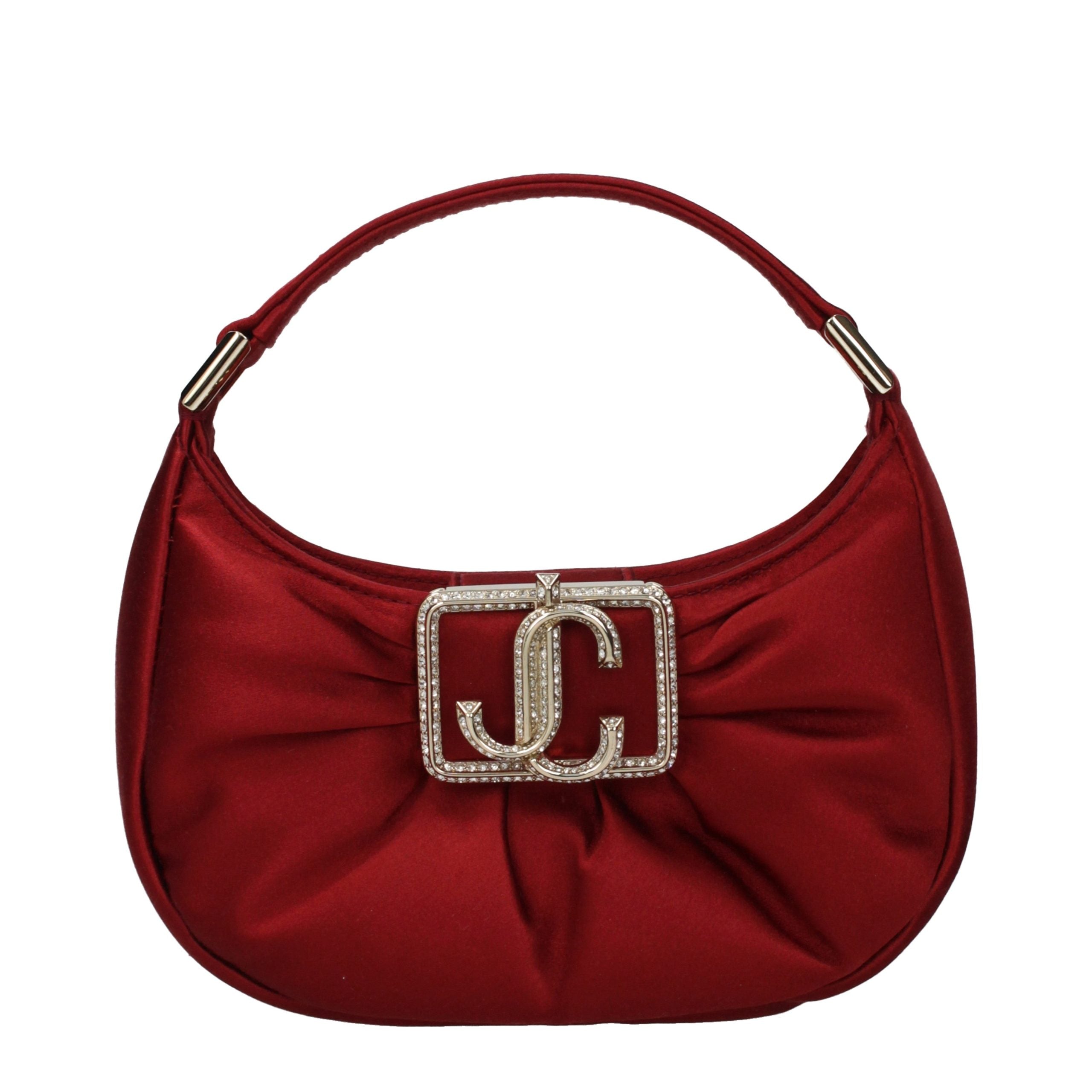 Red Satin Handbag Bag