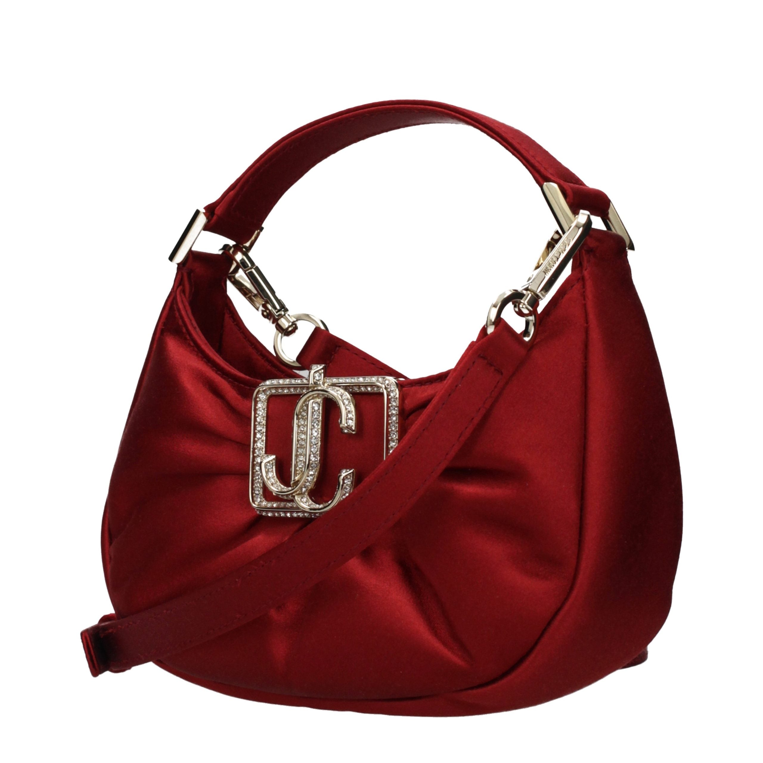 Red Satin Handbag Bag