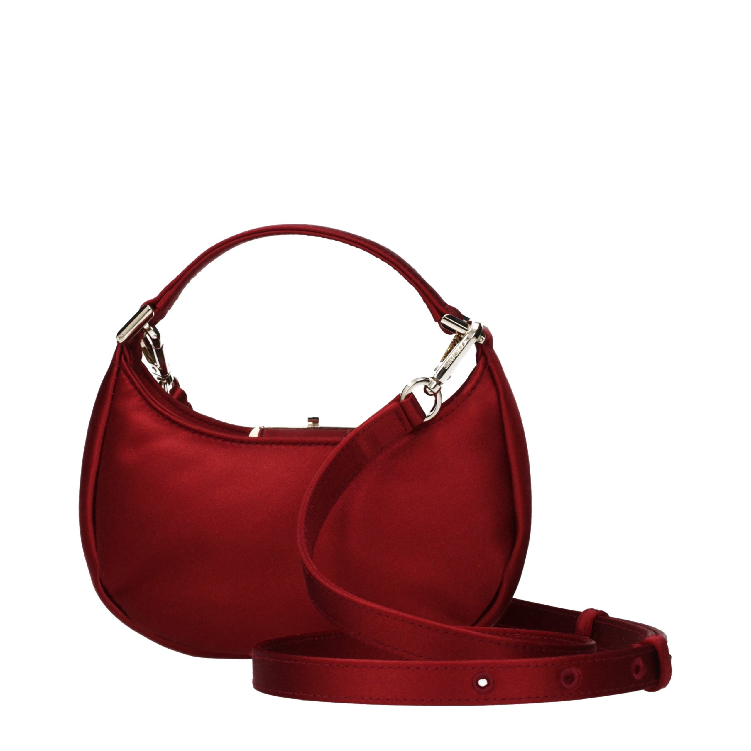 Red Satin Handbag Bag