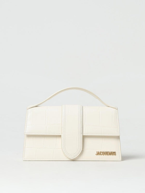 Jacquemus Leather top handle bag in white
